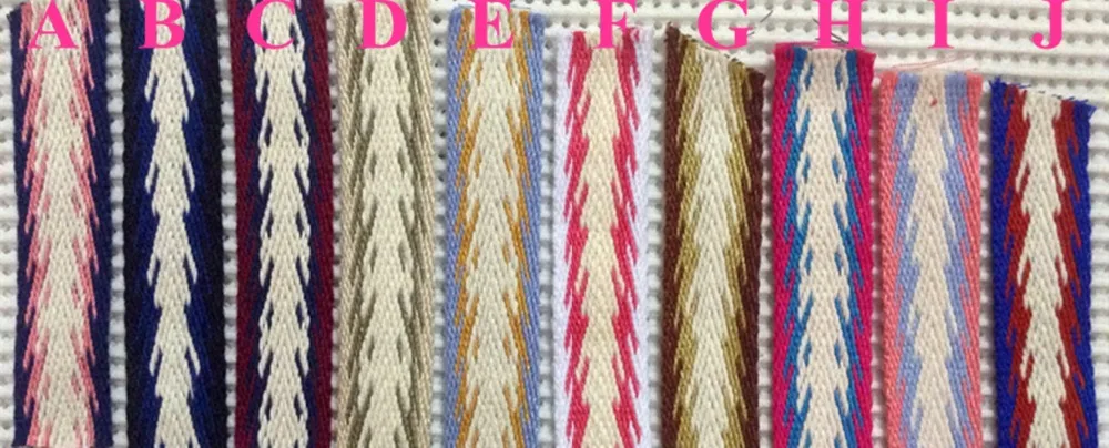 

Top quality 2.5cm cotton yarn woven webbing,DW170413K