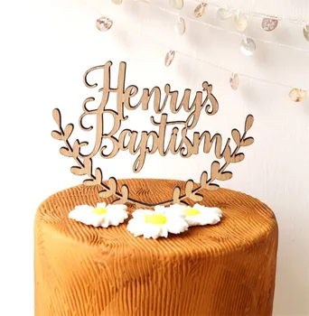 

Baptism Cake Topper Custom Name Baptism Party Decor Cake Topper Baby Shower Christenging Cake Decoration Toppers