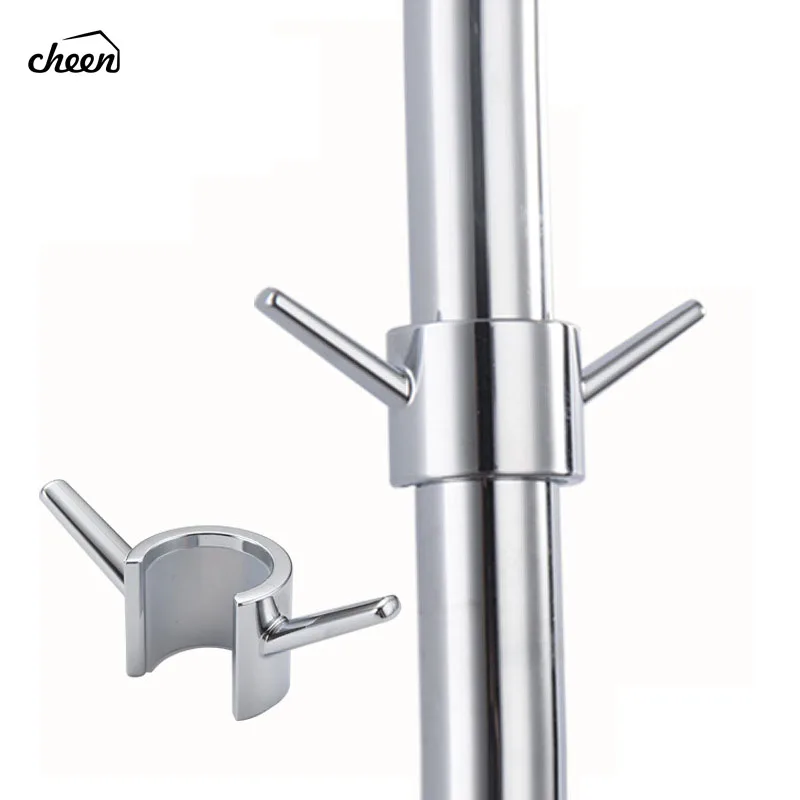 

24-25 Mm Replacement Hand Shower Bracket for Slide Bar Adjustable Chrome Plated Bathroom Pipe Towel Holder