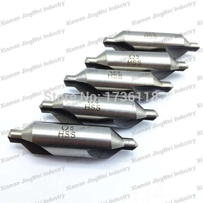 10PCS HSS Center Drills 60 degree A and b type 1.0,1.5,2.0,2.5,3.0,3.5