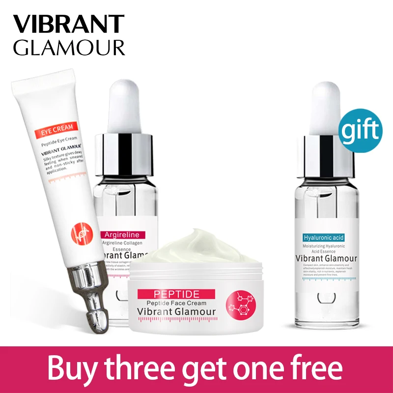 VIBRANT GLAMOUR Skin Care Set Collagen Face Cream Face Serum Eye Cream