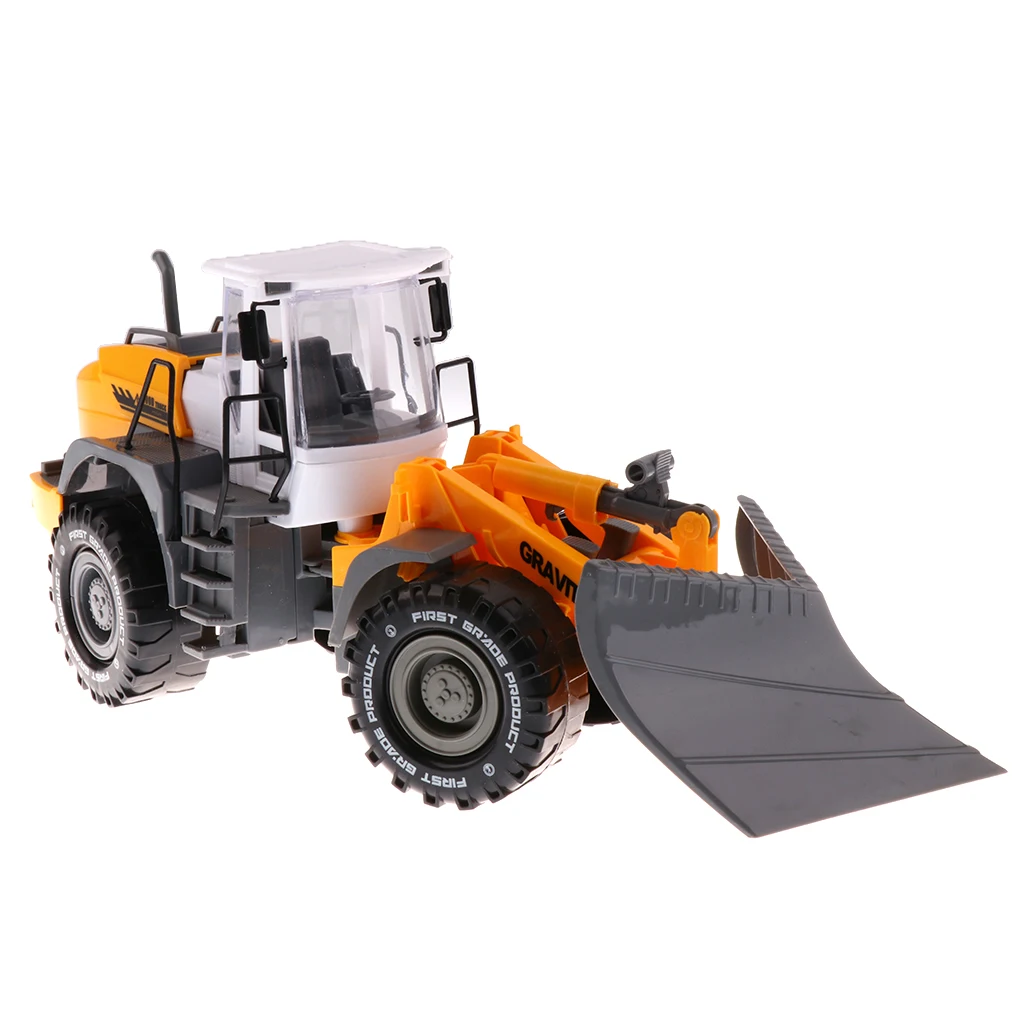 1/22 Plastic Friction Powered Dump Truck Construction Vehicle Toy Dump TruckExcavator Bulldozer Street Sweeper for Kids