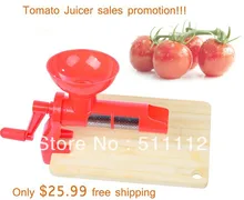 Tomato Juicer,juice exctrator for tomato,Manual Juicer 1pcs/ctn, Red color free shipping
