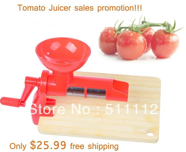 Tomato Juicer,juice exctrator for tomato,Manual Juicer 1pcs/ctn, Red