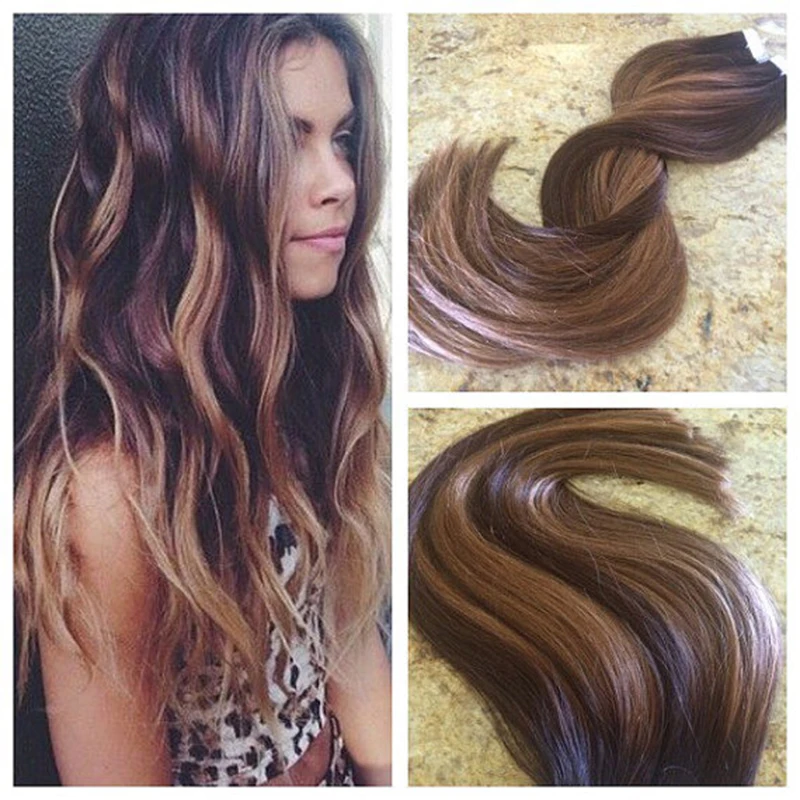 Buy Brazilian Tape in Hair Extension Piano Color