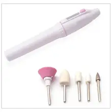 1 Набор 5 бит профессиональная электрическая дрель для ногтей оборудование для дизайна ногтей мини-полировщик для ногтей шлифовальная машина профессиональная электрическая машинка для обработки ногтей комплект