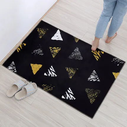 European Style Geometric Graphics Carpet Rectangular Door Bedroom Living Room Home Decoration Mat