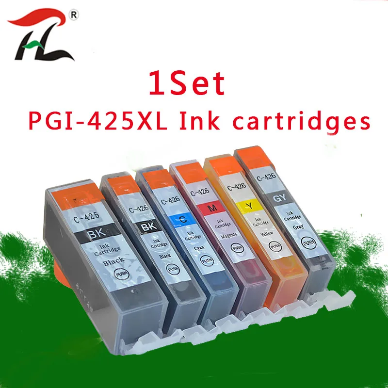 

6PK Ink cartridge PG425XL CL426XL compatible with Canon MG5140 MG5240 MG5340 IP4840 MX884 IX6540 IP4940 MG5340 MX714 MX894