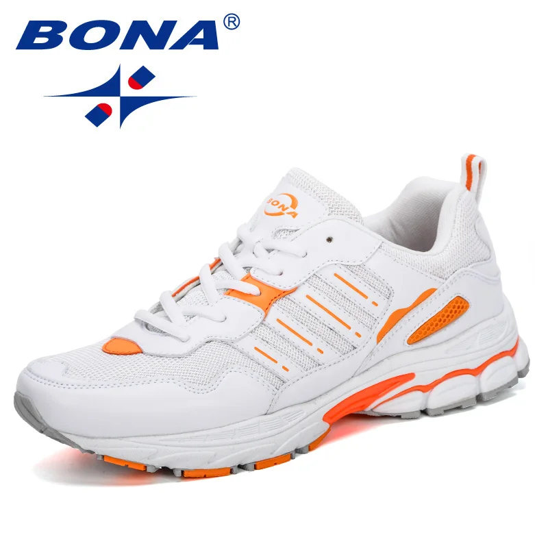 Goedkoop Bona 2019 Mannen Loopschoenen Outdoor Sport Ademend Trendy Duurzaam Jogging Sneakers Wandelen Designer Athletic Footwear Comfy