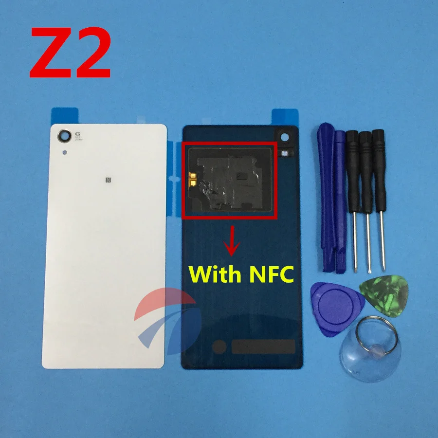 AAA + качественная Задняя стеклянная задняя крышка для Sony Xperia Z2 L50W D6503 Z3 L55W D6603 D6653