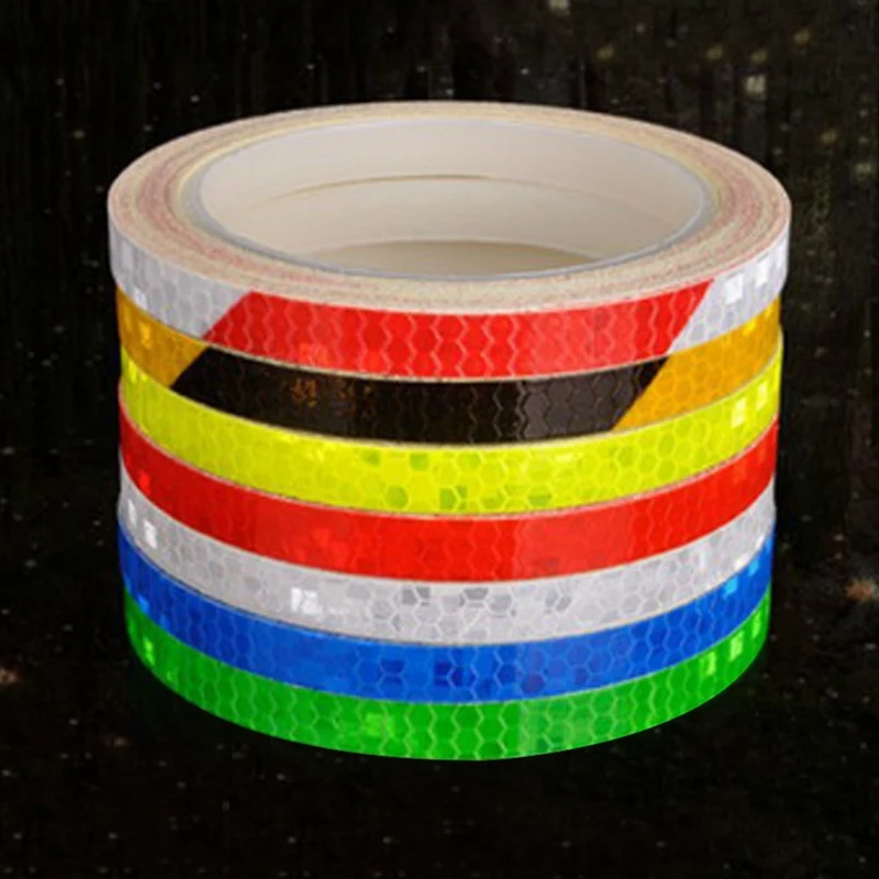 

Bike sticker Reflective Stickers Motorcycle Bicycle Reflector Bike Cycling Security Wheel Rim Decal Tape Safer bisiklet aksesuar