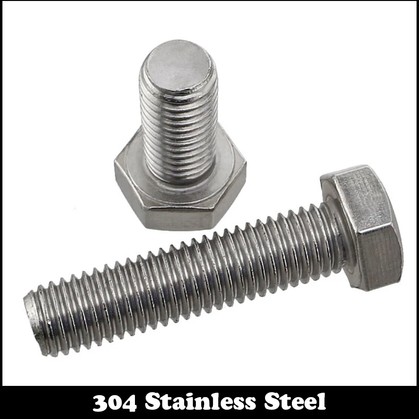 M8 M8*16 M8x16 M8*20 M8x20 304 Stainless Steel ss DIN933 Left Way