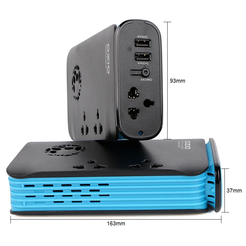 Very beautiful Power Inverter DC 12V to 220V AC Car Inverter Outlets with USB Port Charger Travel Portable Converter for Laptop