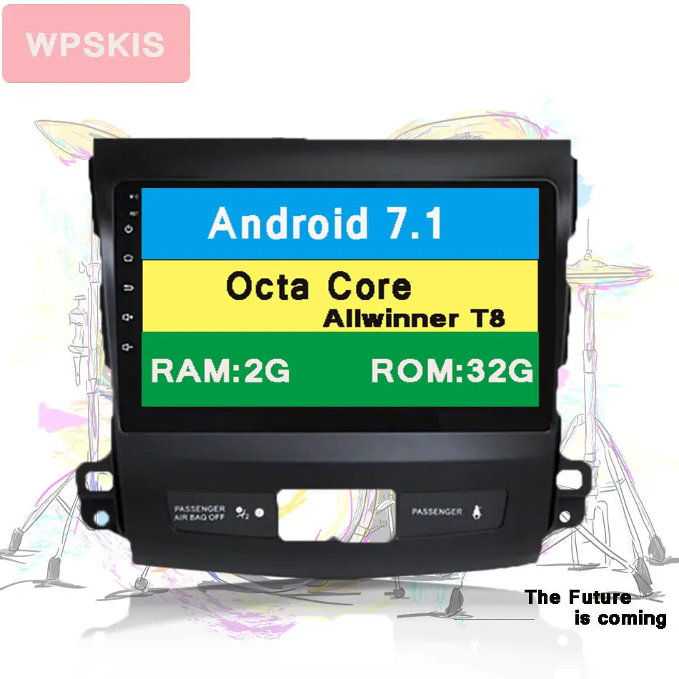 Best IPS RAM 4g Octa Core Android 7.1 Car DVD Player For Mitsubishi Outlander 06-2013 Headunit GPS Navigation 2 Din Car Stereo Radio 2