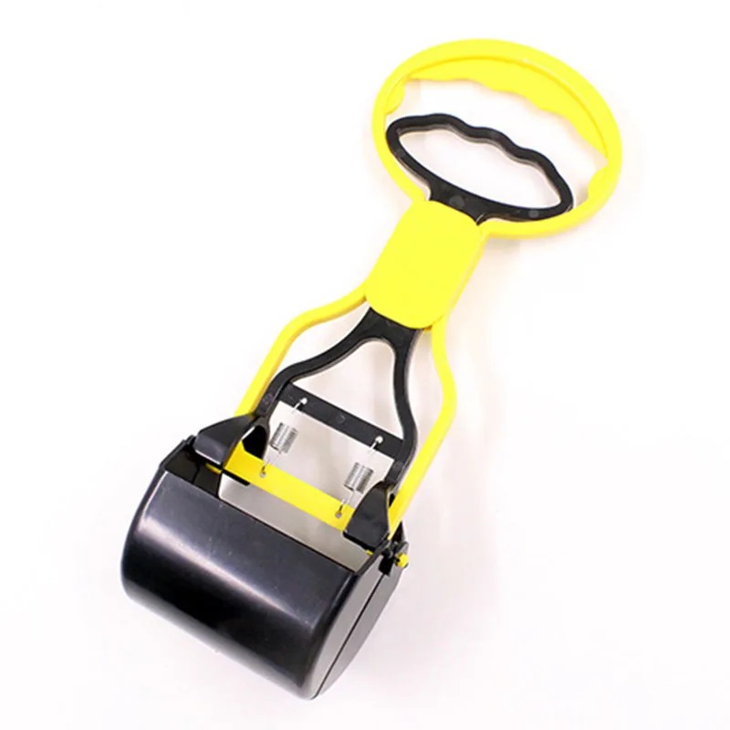 Горячая кошка собака Pooper Scooper отходов легко пикап ходьба Pet Puppy Poo Poop Grabber Picker инструмент для чистки NDS66 - Цвет: Random Color