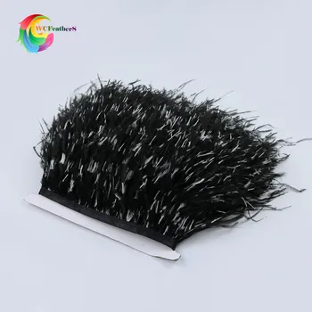 

2018 NEW Design 10meters Ostrich feather trim width 10-15cm DIY Crafts dress/skirt/wedding party Accessories Decoration