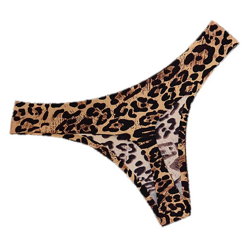 

Women Leopard Rose Sexy Cotton G String Leopard Thongs Low Waist Sexy T Panties Flower Briefs Ladies Seamless Tanga Underwear