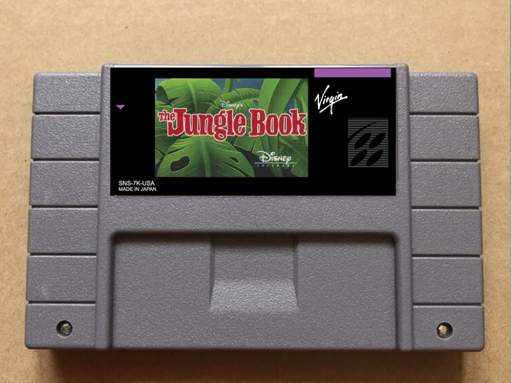 

jungle book USA-NTSC version 16 bit 46 pins video games !