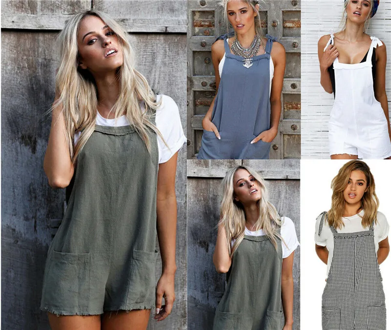 

HIRIGIN Women Casual Loose Overalls Lady Jumpsuit Strap Dungaree Oversized Summer Party Wear