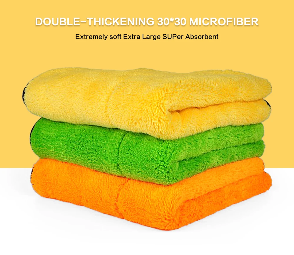 3-5 шт. размер 30*30 см Автомойка полировка супер абсорбирующее полотенце из микрофибры автоуход за краской Чистящая сушильная ткань