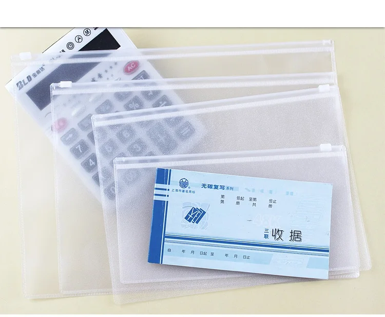 10x пользовательские A4 высокое качество прозрачный PP Пластик расширение Папки и файлы сумка с молнией A4/b5/A5/A6