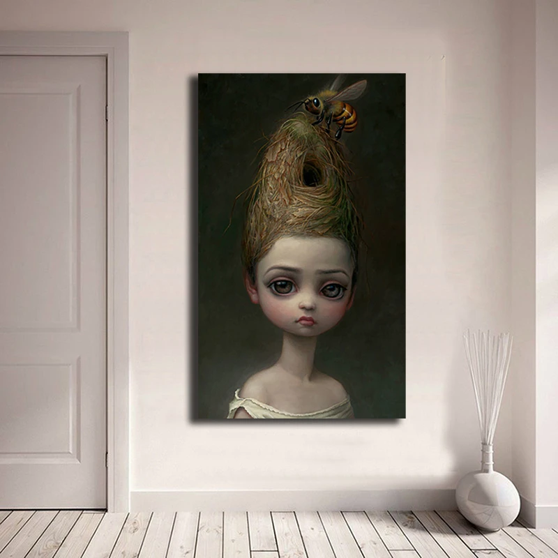 

Mark Ryden Childish Strange Dark World Queen Bee Art Canvas Poster Painting Wall Picture Print Home Bedroom Decoration Artwork