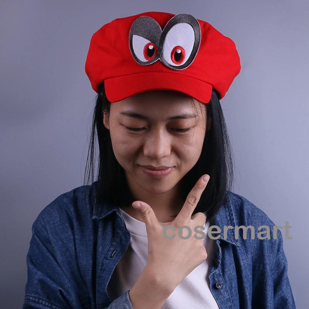 Game Super Mario Odyssey Hat Mario Hat Mario Caps Adult Kids Anime Cosplay Cap Handmade (11)