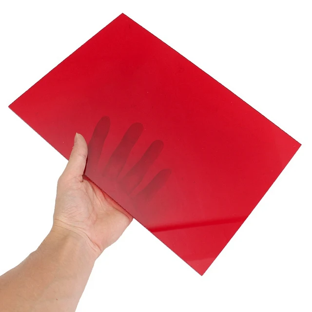 a4 210x297mm red cutting carving 3mm acrylic sheet diy model plastic a4 acrylic sheet