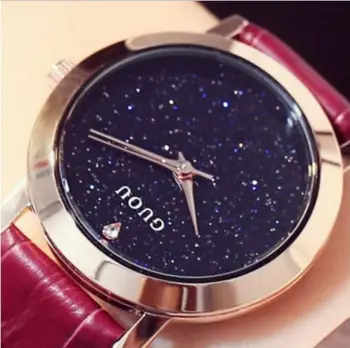 

GUOU 2020 Relogio Mujer Luxury Ladies Watch Shiny Diamond Women's Watches Women Bracelet Clock Women saat relogio feminino