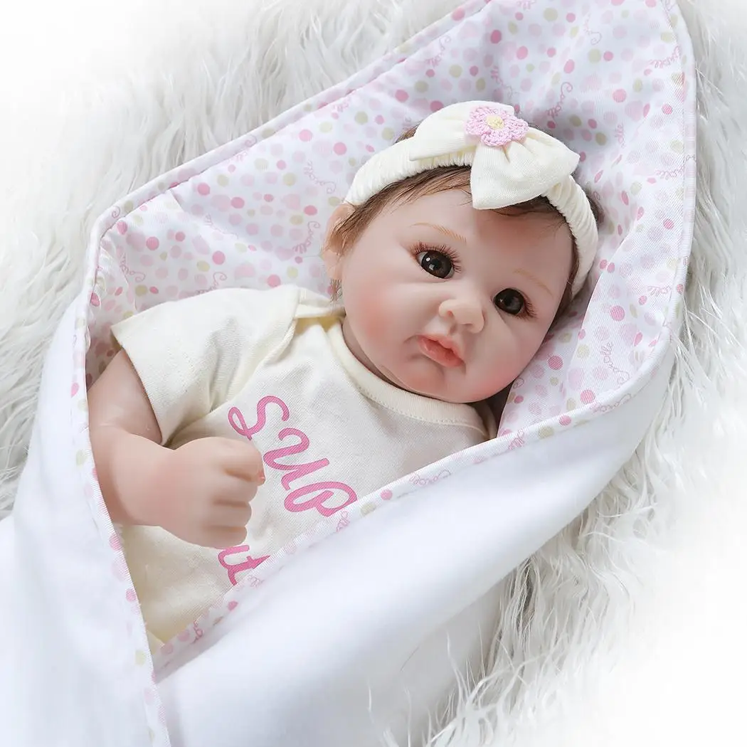 Кукла bebes reborn 50 см мягкие силиконовые куклы baby com corpo de silicone menina детские