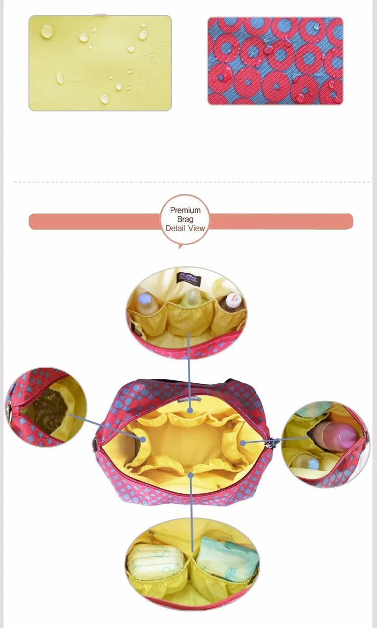 Бесплатная доставка модные водонепроницаемые подгузник сумки большой емкости многофункциональный мать мешок для беременных infanticipate сумка
