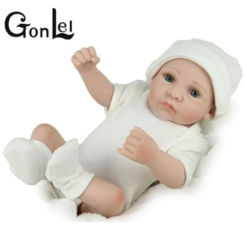 

10"/26 Cm Lovely Miniature Baby Dolls Reborn Girl Baby Doll Soft Vinyl Silicone Body Reborn Baby Dolls for Girls Cheap