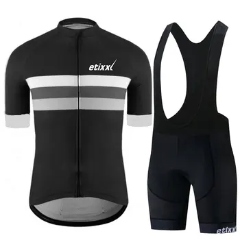 

etixx 2019 Summer Cycling Jersey Short Sleeve Set Bike Bicycle Clothing ropa Ciclismo uniformes Cycle Clothes Maillot Bib Shorts