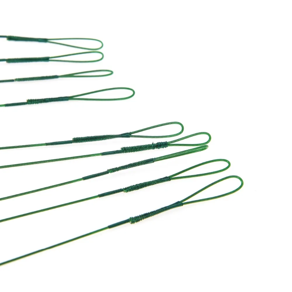 Núcleo com Gancho Trela para o Chumbo de Pesca Linha de Pesca Fio de Aço 5 e 10 Pcs Anti mordida Trelas Líder Inoxidável A34 9 Corda de pesca