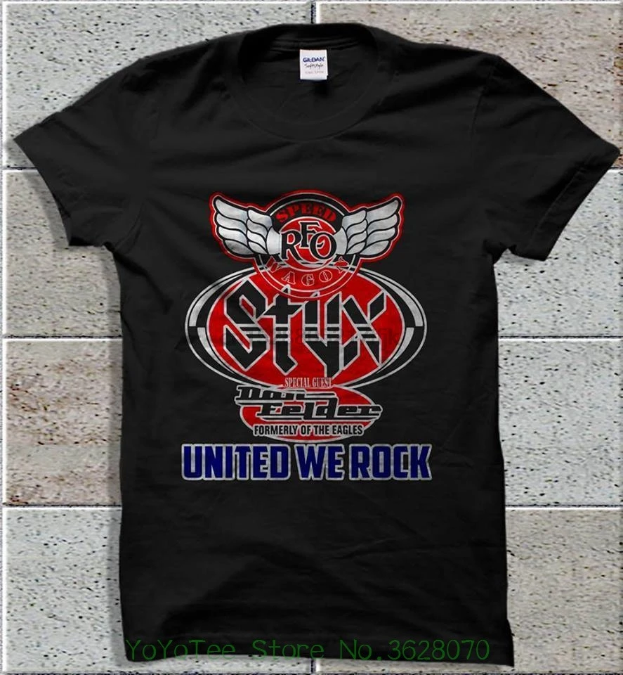 Мужские футболки мода 2019 одежда новый стиль Reo Speedwagon Don Felder United We Rock Tour Dates футболка