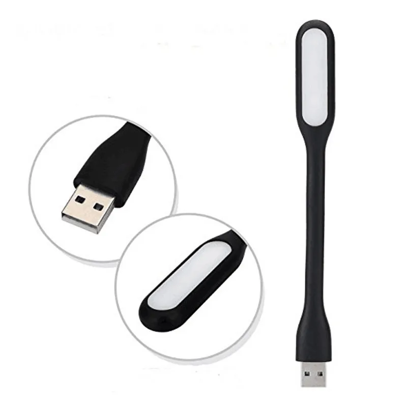 Портативный светодиодный USB лампа мини шланг для чтения книг защита глаз внешний