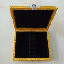 1 шт. желтых трости для гобоя коробок, твердой древесины+ шелка. Он может держать 6 шт