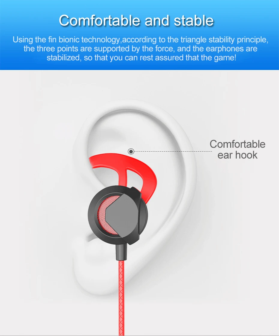 Wired Earphone With Micphone For Computer Mobile Phone Games Wired Headset Hifi Earphone In-ear Earphone Wired Gaming Headset   (11)