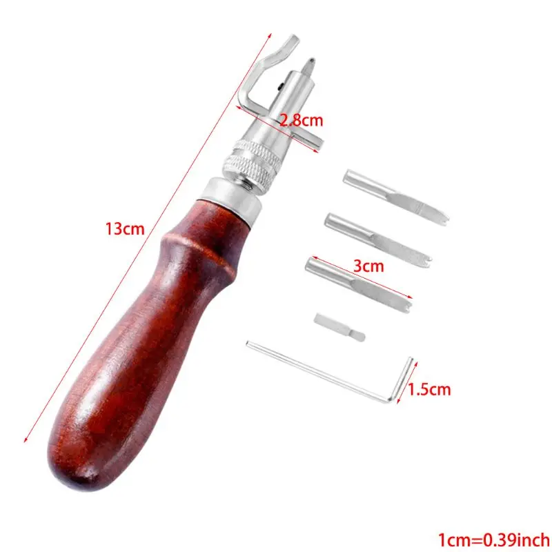 

59 Pcs/Set Leather Craft Hand Tools Kit for Hand Sewing Stitching Stamping Saddle Groover for DIY Leathercraft Projects Making J