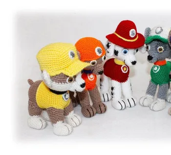 

crochet toys amigurumi handmade rattle dog number JSZ0013