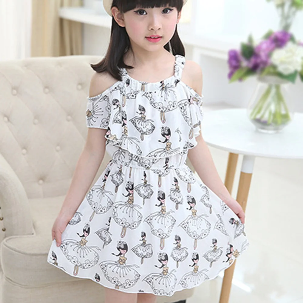 

Girls Dress Chiffon Kids Clothes Girl Princess Children Clothing Vestidos