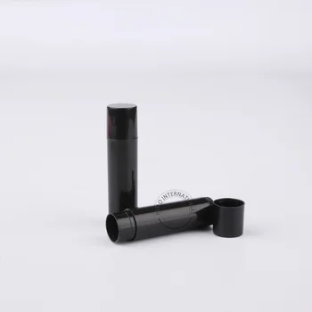 

Wholesale Makeup Tool 100 x 5gram Plastic Lip Balm Tube Black Lipstick Bottle 5cc Lip Balm Stick Smaple Packaging Free Shipping