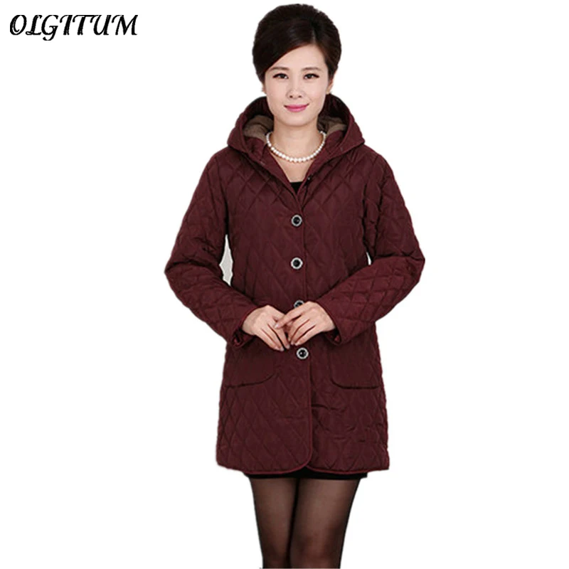 Buy 2018 women jacket Thick winter coat long middle