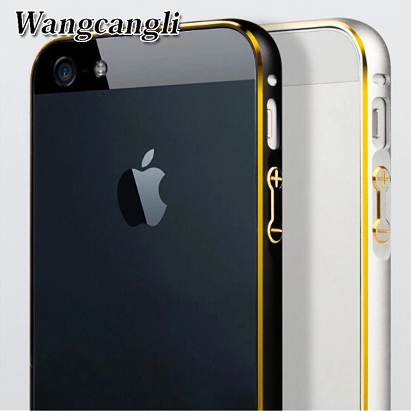imágenes para 5 unids 5S cajas del teléfono de lujo para el iphone caso de parachoques para iphone 5S parachoques del metal en para el iphone 5 Accesorios de Protección caso imágenes para 5 unids 5S cajas del teléfono de lujo para el iphone caso de parachoques para iphone 5S parachoques del metal en para el iphone 5 Accesorios de Protección caso