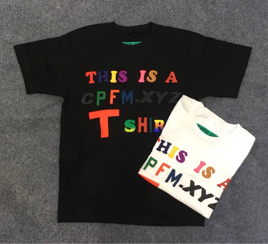 

CPFM TShirt Men Women Kanye West THIS IS A CPFM.XYZ T-SHIRT Heart Guideline Harajuku Cotton Top Tees W.W.C.D Tshirt