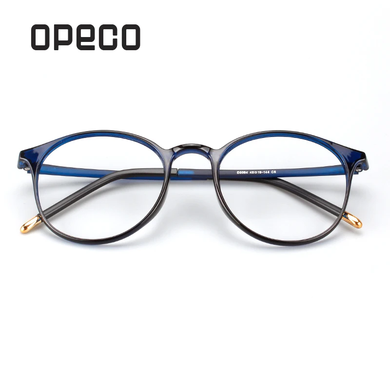 Opeco men's big eyewear including prescription Lenses RX eyeglasses TR90 frame RX recipe male spectacles D9094
