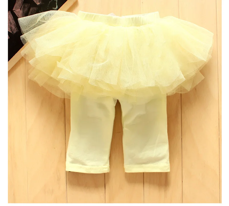 Милые детские леггинсы для маленьких девочек газовая юбка для принцессы с бантом фатиновая юбка-брюки