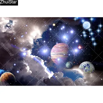 

Full Square 5D DIY Diamond Painting "Beautiful Starry Sky" Embroidery Cross Stitch Mosaic Home Decor Gift CJ43