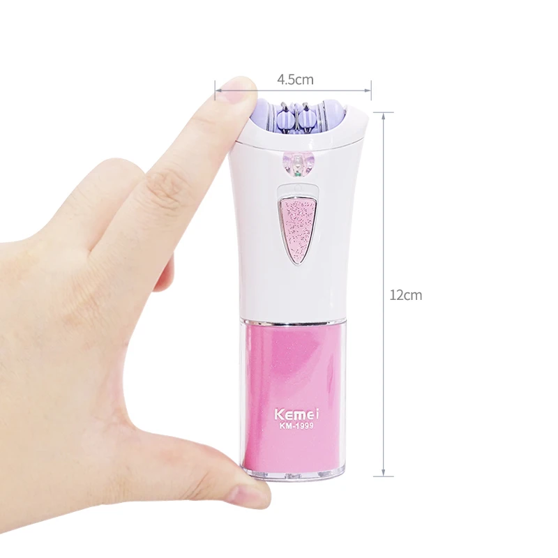 Kemei Mini Electric Epilator For Women Care Depilador Hair Removal Machine Shaver epilator Female Body Face Depilatory tool D40