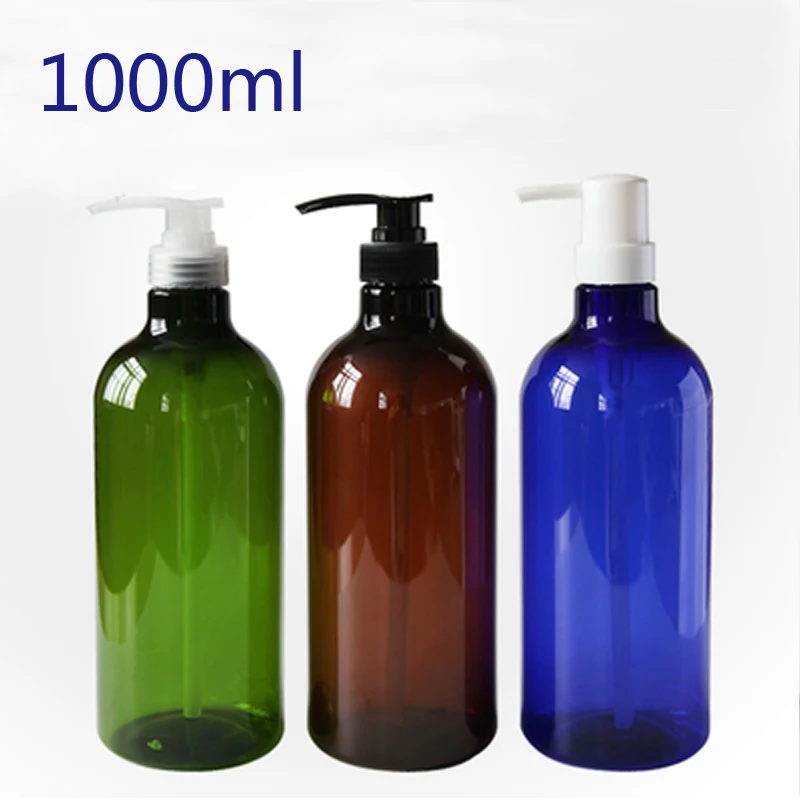 1000ML Green Korean Shampoo Bottle PET Bottle Cosmetics Bottles ...